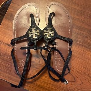 Tory Burch flat black sandals